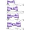 Classic Party Formal Tuxedo Suits Baby Boy Kid Men Satin Colors Bow Tie SM-XL (Medium (5-14 Years), Lilac) view 3