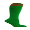 COUVER Kelly Green Striped Youth Football Soccer Sport Knee High Socks(1 Pair), Red, Large view 1