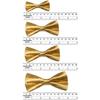 Classic Party Formal Tuxedo Suits Baby Boy Kid Men Satin Colors Bow Tie SM-XL (Medium (5-14 Years), Mustard) view 3