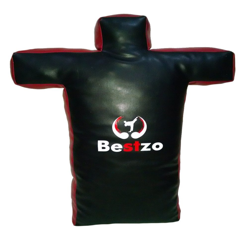 Classyak MMA Training Grappling Dummy Torso Shaped Judo Martial Arts Sitting on Ground Bag Black - 48 inches