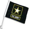 12x18 US Army Star Black Double Sided Car Vehicle 12"x18" Flag view 1