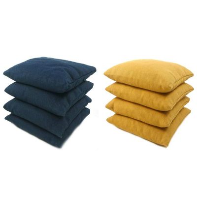 Get Outside Games 8 Classic Series Cornhole Bags All Weather/Weather Resistant (Navy Blue & Gold)