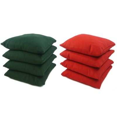 Get Outside Games 8 Classic Series Cornhole Bags All Weather/Weather Resistant (Dark Green & Red)