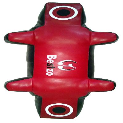 Bestzo MMA Punching Bag - Motion Master of Martial Arts-Synthetic Leather Red & Black 70 Inch