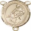 14K Gold Filled Saint Thomas of Villanova Rosary Centerpiece Medal, 3/4 Inch view 1