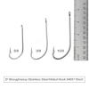 10pcs Fish WOW! 34007 O' Shaughnessy Stainless Steel Hooks - Size 9/0 view 3