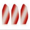 3 Sets of Vignette Transparent Standard Dart Flights Plus 3 Sets of Black Nylon Dart Flight Protectors (Red Vertical) view 3