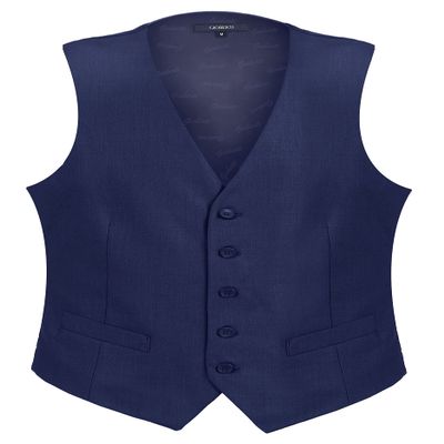 Gioberti Men's Formal Suit Vest Fit for Business or Casual Dress, Royal Blue, X-Large