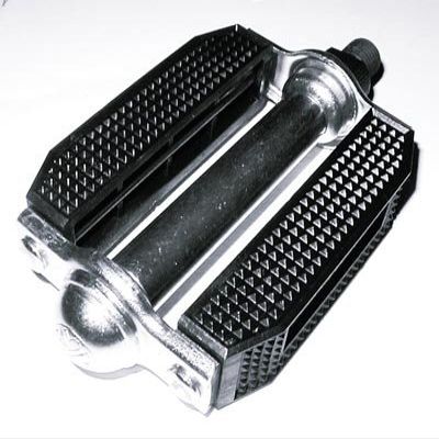 Uc Rubber Block Pedal 9/16'', Black W/Reflectors