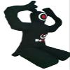 Bestzo MMA Jiu Jitsu Judo Punching Bag Grappling Dummy Black Sitting Position with Hands Behind Synthetic Leather- 59 inches-Unfilled view 2