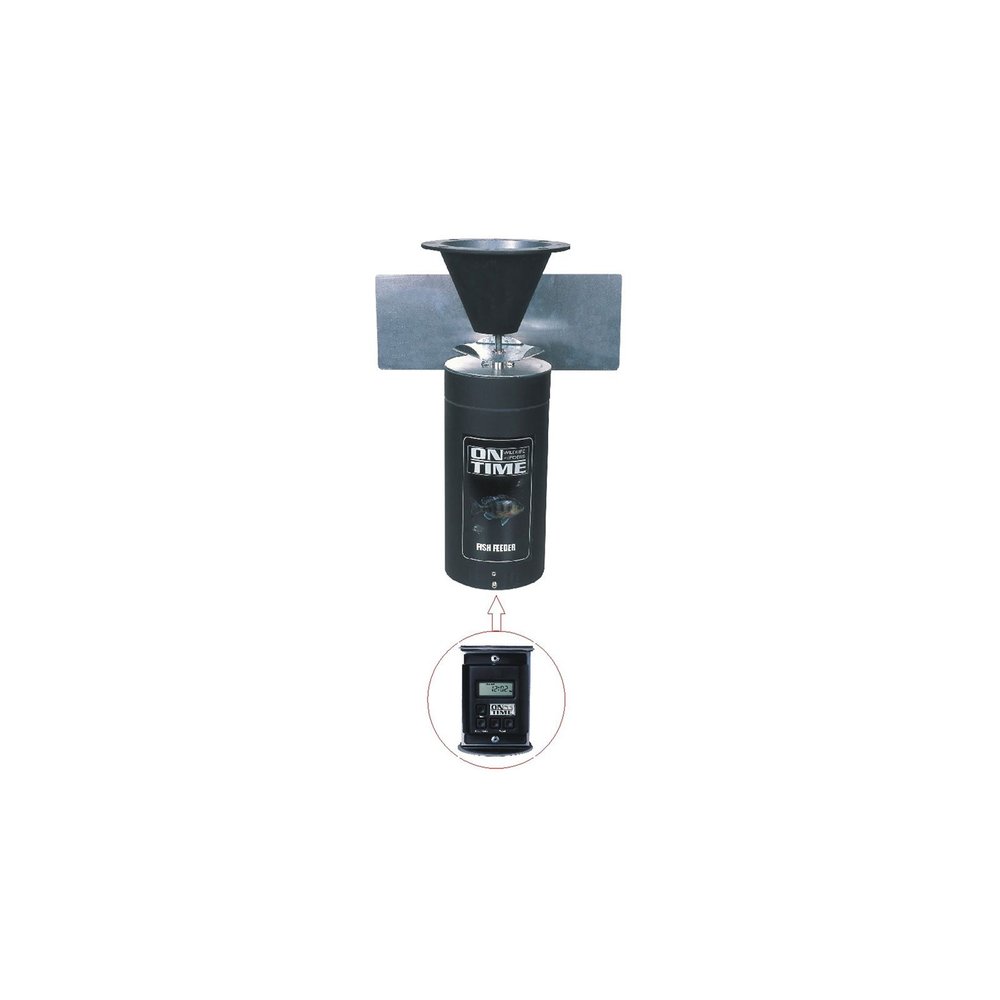 On Time Wildlife Feeders Elite Fish Feeder Only, Black, 50001