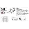 Fuji T-KBTG Size 6 Rod Guide Torzite Titanium Frame x 1 Piece (3138) view 2