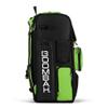 Boombah Superpack Bat Pack -Backpack Version (no wheels) - Holds up to 4 Bats - Black/Lime Green - For Baseball or Softball view 3