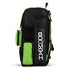 Boombah Superpack Bat Pack -Backpack Version (no wheels) - Holds up to 4 Bats - Black/Lime Green - For Baseball or Softball view 4