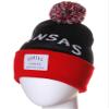 American Cities Kansas Kansas Arch Letters Pom Pom Knit Hat Cap Beanie view 2