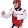 Tiger Claw Competition Tae Kwon Do (TKD) Reversible Chest Guard - Red Blue & White view 3