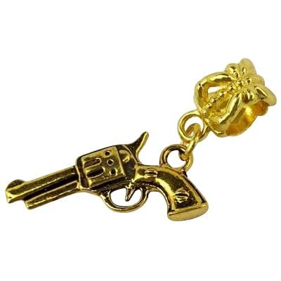 Universal Gold Pistol Gun Charm