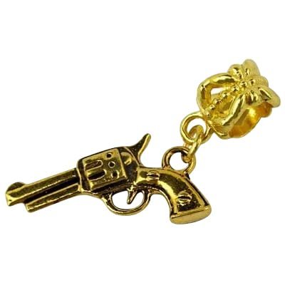 Universal Gold Pistol Gun Charm