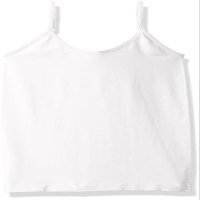Playground Pals Girls' Seamless Cami, White, Small