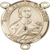 14K Gold Filled Saint Gemma Galgani Rosary Centerpiece Medal, 3/4 Inch view 1