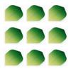 Retreiver 3 Sets of Vignette Transparent Standard Dart Flights Plus 3 Sets of Black Nylon Dart Flight Protectors (Green Fade) view 2