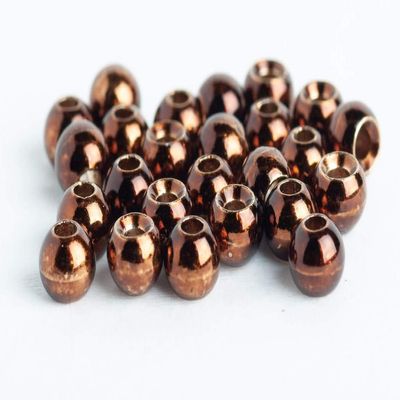 Blue Wing Olive Tungsten Beads for Fly Tying - 100 Pack (Metallic Coffee, 2.4 mm (3/32))