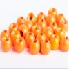 Blue Wing Olive Tungsten Beads for Fly Tying - 100 Pack (Fluor. Orange, 3.2 mm (1/8)) view 1