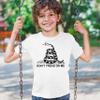 Don't Tread On Me Youth T-Shirt Kid's Patriotic Tee Gadsden Flag Rattle Snake White Small view 3