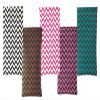 LBI Soft Squeeze Top Slip In Eyeglasses Case And Holder, Chevron Design, Magenta/White view 2