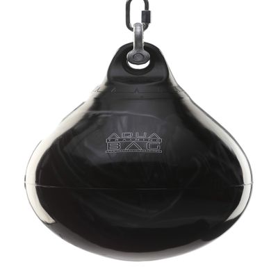 Aqua Training 75 lb. Punching Bag, 15" Water Filled Teardrop Shape for Boxers of All Skill Levels, Vinyl Construction, Ceiling Mount or Stand Compatible, UV Resistant, Haymaker Black  2020136429