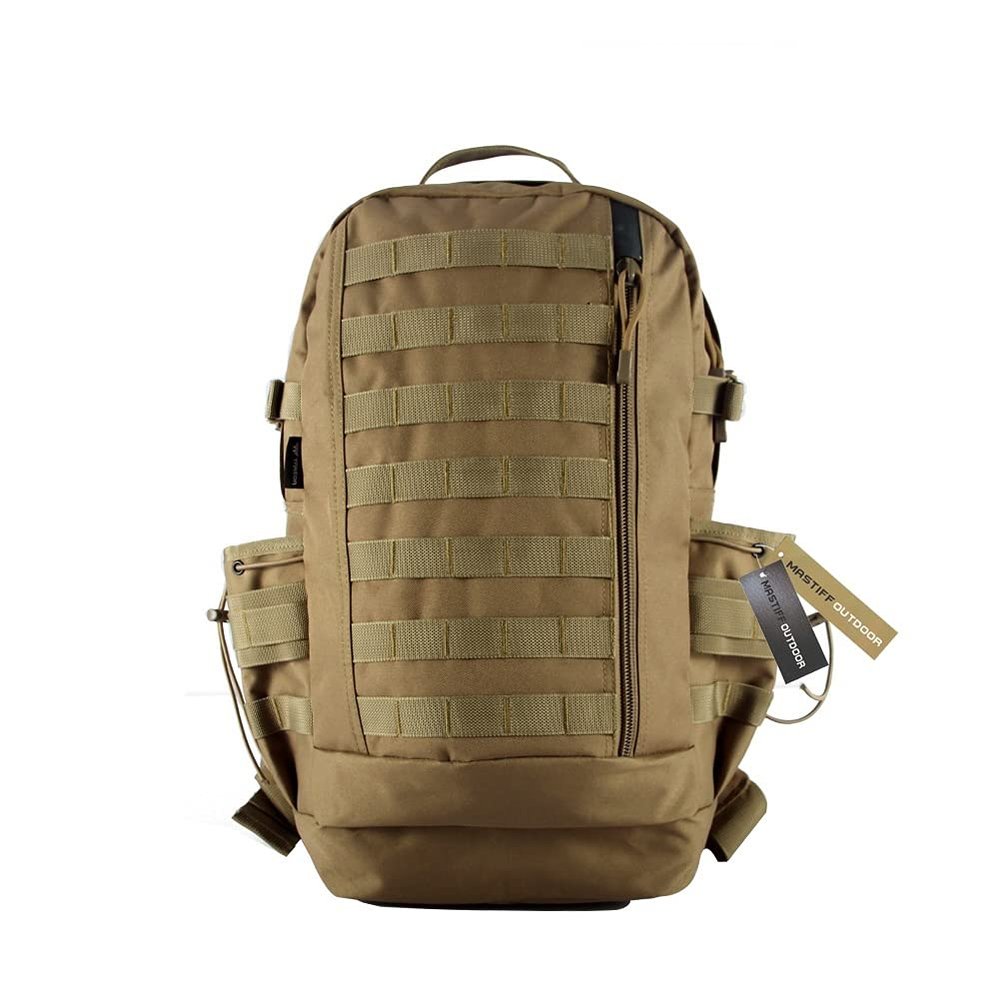Mastiff Outdoor Tactical Action Backpack Military MOLLE Hiking Gear Rucksack TAN