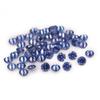 100PCS Size 2.0mm 5A Round Machine Cut Tanzanite Color Cubic Zirconia Stone Loose CZ Stones (2.0mm 100pcs)