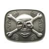 Antique Silver Tattoo Pirate Skull Bottle Opener Belt Buckle also Stock in US view 1