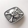Antique Silver Tattoo Pirate Skull Bottle Opener Belt Buckle also Stock in US view 3