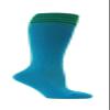 Bright Blue Striped Youth Football Soccer Sport Knee High Socks(1 Pair), Green, Large view 1