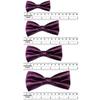 Classic Party Formal Tuxedo Suits Baby Boy Kid Men Satin Colors Bow Tie SM-XL (Medium (5-14 Years), Eggplant) view 2
