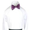 Classic Party Formal Tuxedo Suits Baby Boy Kid Men Satin Colors Bow Tie SM-XL (Medium (5-14 Years), Eggplant) view 4