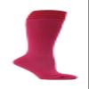 Hot Pink Striped Youth Breast Cancer Awareness Football Soccer Sport Knee High Socks(1 Pair), Red, Large view 1