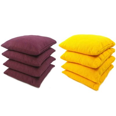 Get Outside Games 8 Classic Series Cornhole Bags All Weather/Weather Resistant (Maroon & Yellow)