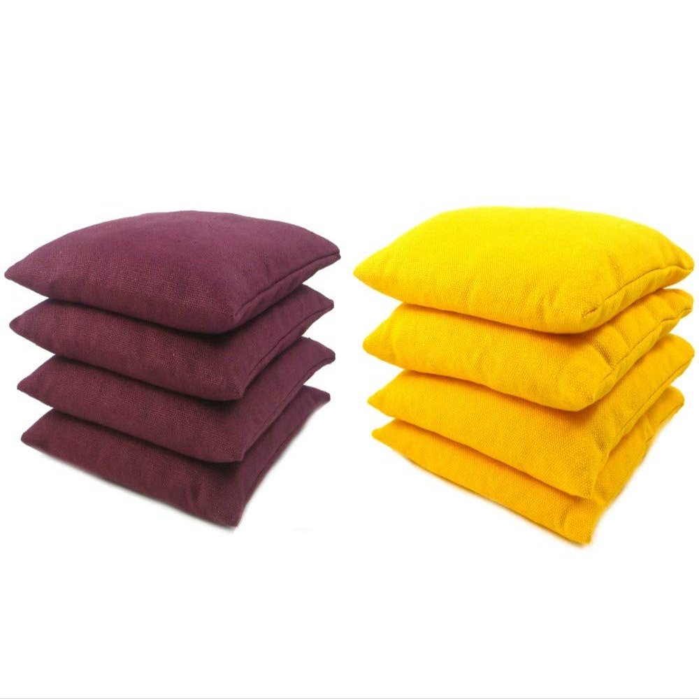 Get Outside Games 8 Classic Series Cornhole Bags  All Weather/Weather Resistant (Maroon & Yellow)