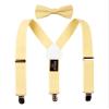 Spring Notion Boys' Suspenders and Solid Color Bowtie Set Yellow Medium view 1