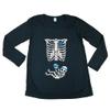 Long Sleeve Baby Basketball Sports Future Mom Maternity DT T-Shirt Tee (Large, Black) view 1