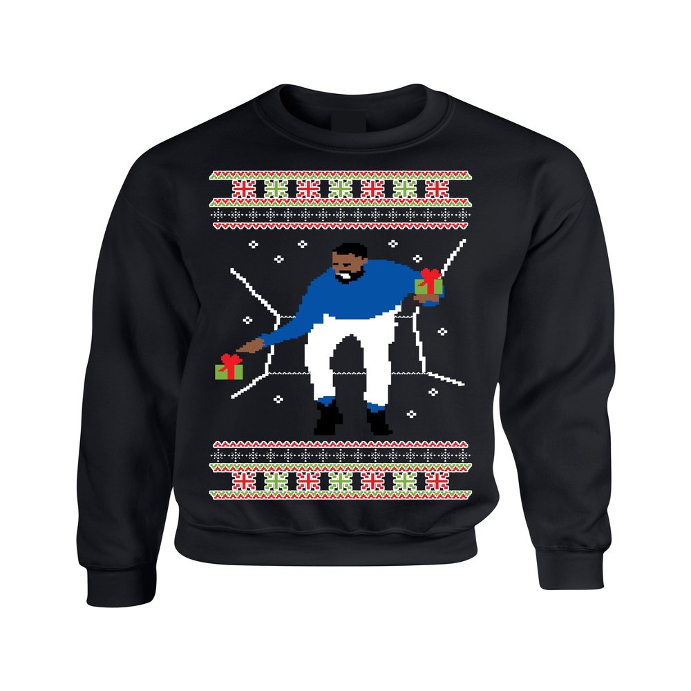 ALLNTRENDS Adult Crewneck 1-800 Hotline Bling Ugly Christmas Sweater (2XL, Black)