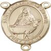 14K Gold Filled Saint Catherine of Sweden Rosary Centerpiece Medal, 3/4 Inch view 1