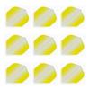 Retreiver 3 Sets of Vignette Transparent Standard Dart Flights Plus 3 Sets of Black Nylon Dart Flight Protectors (Yellow Vertical) view 2