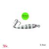 5pcs 2.5oz Fish WOW! Fish Metal Bait Jig 2-1/2oz Mega Live Lure with Treble Hook - Glow in The Dark view 4