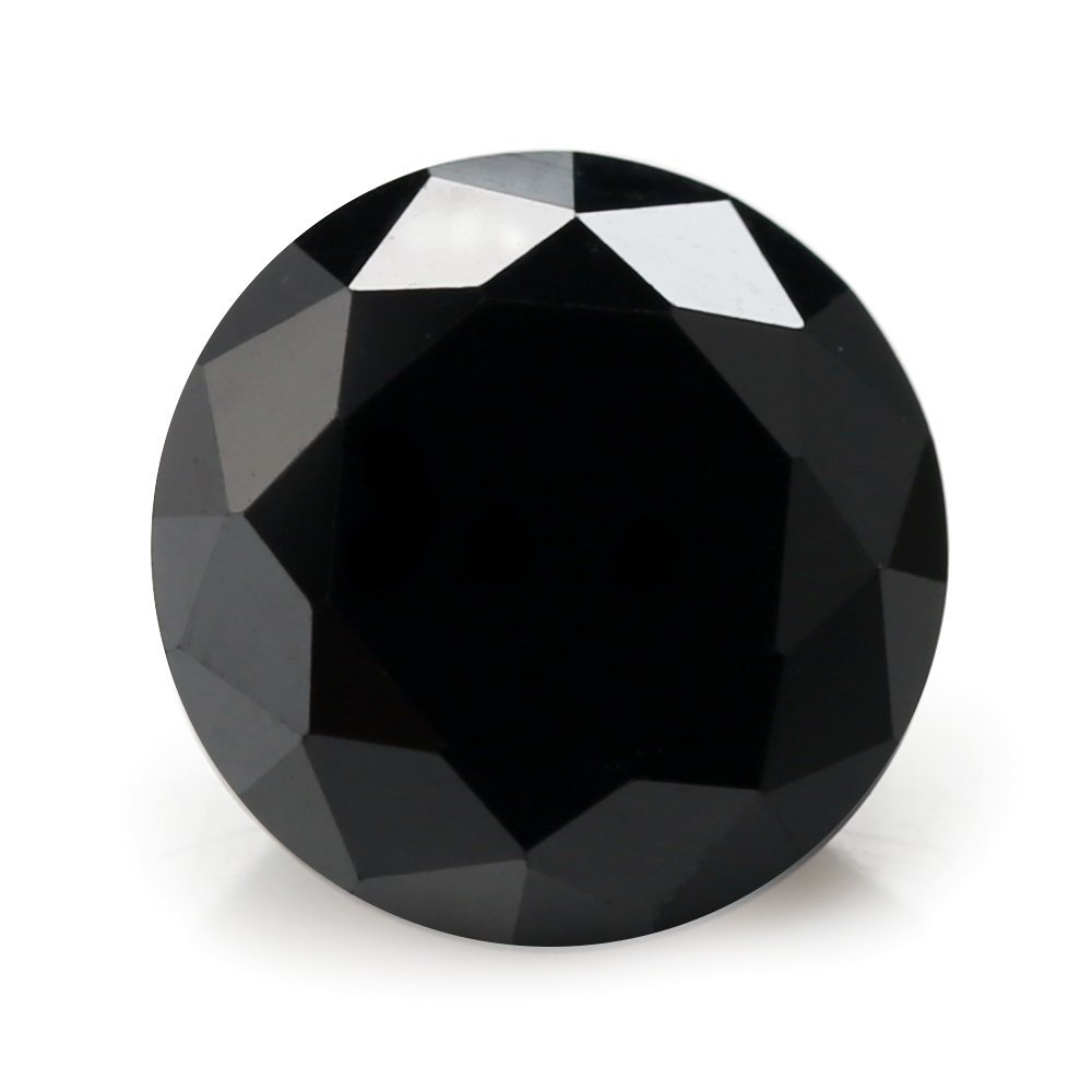 500pcs Size 1.1mm 5A Round Machine Cut Black Color Cubic Zirconia Stone Loose CZ Stones JIANGYUANGEMS (1.1mm 500pcs)