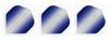 Retreiver 3 Sets of Vignette Transparent Standard Dart Flights Plus 3 Sets of Black Nylon Dart Flight Protectors (Dark Blue Vertical) view 3