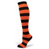 PolyMedea Halloween costume Knee High Stripe Socks Black/Orange(1 Pair) view 2