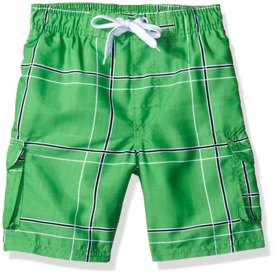 Kanu Surf Big Boys Victor Quick Dry Beach Swim Trunk, Flex Green, Small (8)